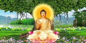 Tranh Phật Thích Ca in tường đẹp nhất