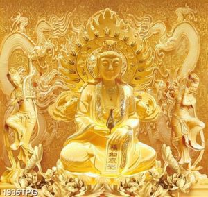 Tranh Phật Quan Thế Âm Bồ Tát nền phù điêu