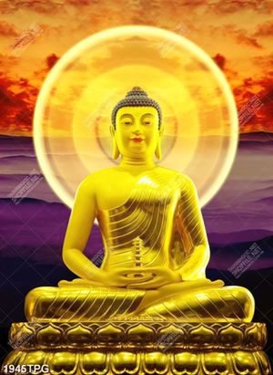 Tranh tượng Phật Thích Ca mạ vàng đẹp