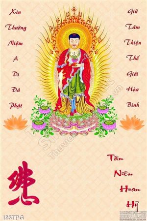 Tranh phật giáo in lịch