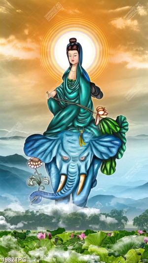 Tranh Phật Quan Âm A Di Đà