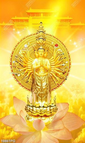 Tranh Phật Bà Quan Âm nghìn tay siêu nét