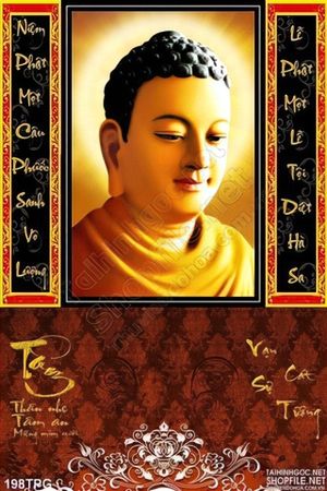 Tranh phật Tổ in lịch trang trí