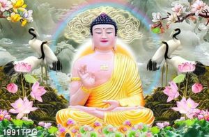 Tranh Phật Như Lai giả ngọc chất lượng cao