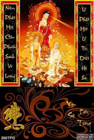 Tranh phật giáo in lịch treo tường