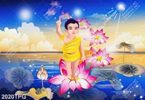 Tranh Phật Đản chất lượng cao file psd