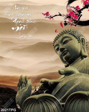 Tranh tượng Phât A Di Đà bằng đá chất lương cao