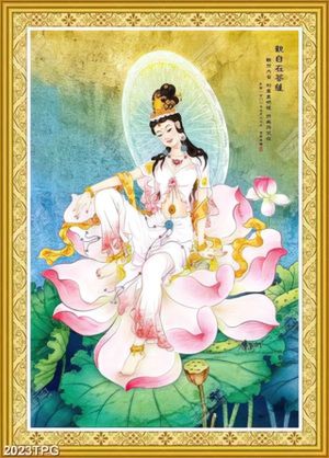 Tranh Quan Thế Âm đẹp