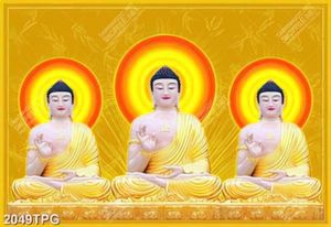 Tranh Tam Phật chất lượng cao