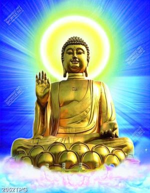 Tranh tượng Phật A Di Đà mạ vàng chất lương cao