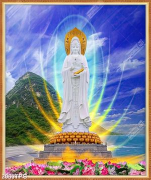 Tranh tượng Quan Âm ngoài đảo