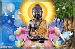 Tranh Phật A Di Đà file psd đẹp