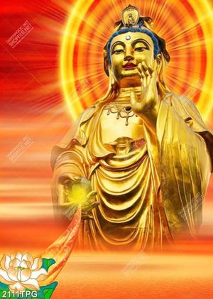 Tranh tượng Phật Quan Âm Mạ Vàng đẹp