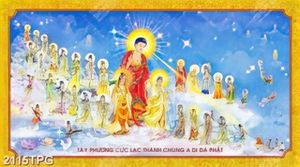 Tranh Tây Phương cực lạc chất lượng cao