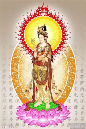 Tranh phật Quan Âm trang trí treo tường