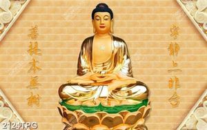 Tranh Phật Tổ mạ vàng đẹp
