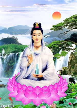 Tranh Phật Quan Âm siêu nét