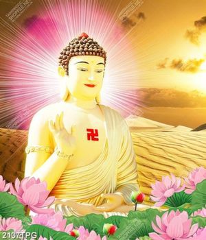 Tranh Phật Như Lai nghệ thuật