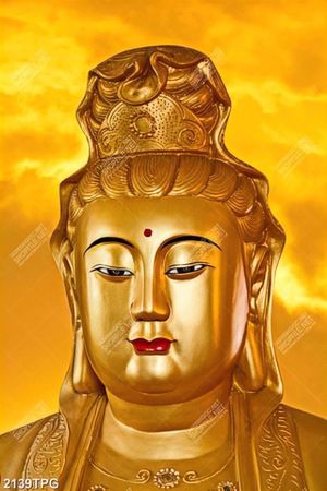 Tranh Phật Bà mạ vàng