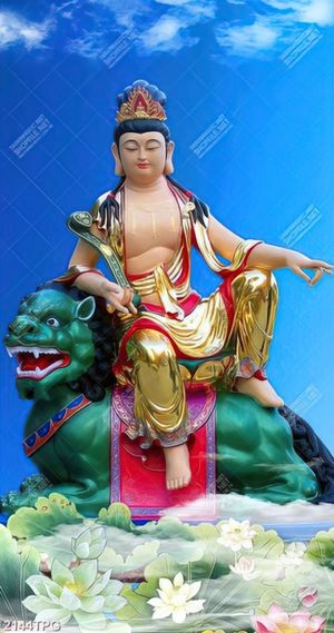 Tranh Văn Thù Bồ Tát