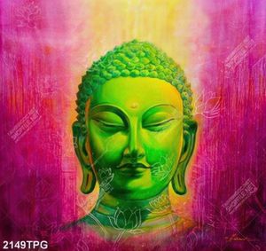 Tranh sơn dầu mặt Phật chất lượng