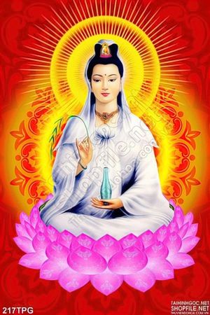 Tranh phật Quan Âm in lịch