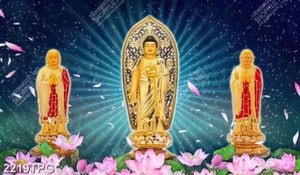 Tranh Tam Thánh và hoa Sen