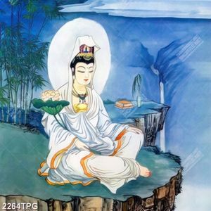 Tranh Bồ Tát trên núi chất lương cao