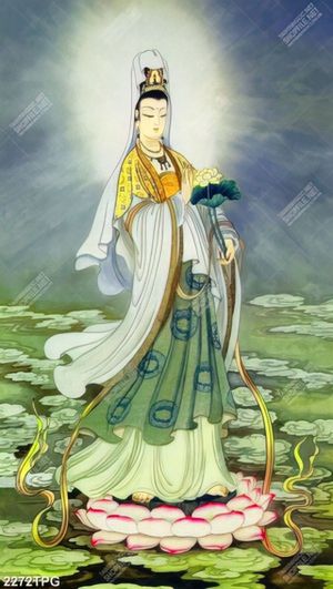 Tranh vẽ Quan Thế Âm Bồ Tát
