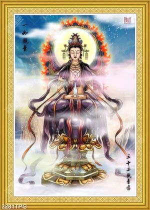 Tranh Quan Thế Âm Bồ Tát đẹp