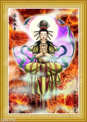 Tranh Phật Quan Âm chất lượng lớn