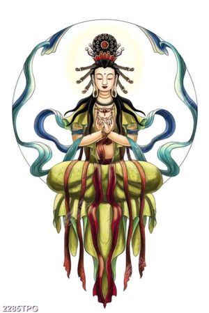 Tranh Quan Thế Âm Bồ Tát treo tường đẹp