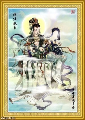 Tranh vẽ Phật Quan Âm đẹp