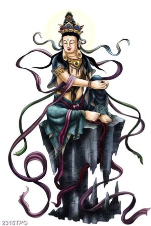 Tranh Quan Thế Âm Bồ Tát đẹp