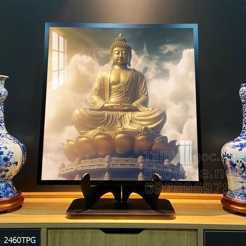 Tranh decor trang trí tường Phật giáo 