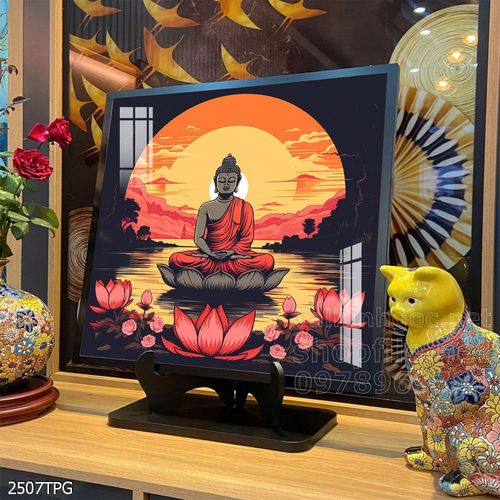 Tranh decor trang trí tường Phật giáo 