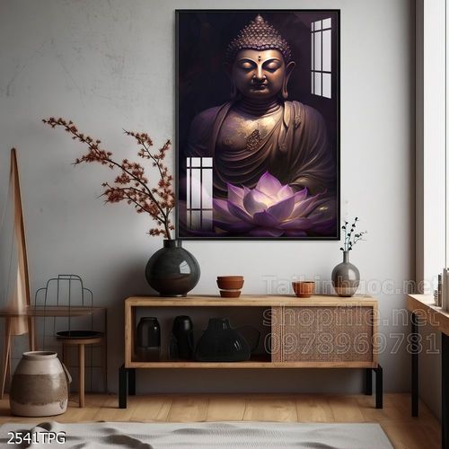 File tranh Phật giáo decor trang trí tường nhà phòng thờ