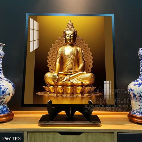 Tranh tranh trí tường phật giáo sang trọng