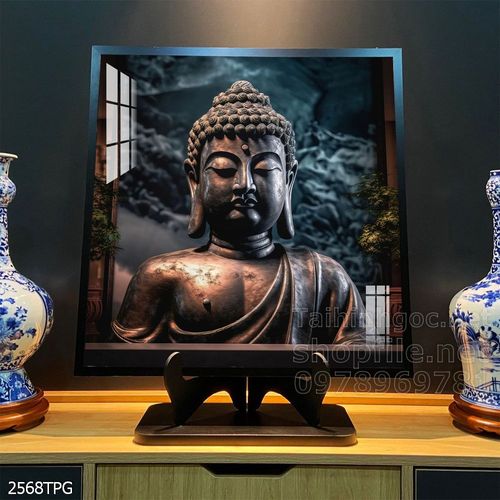 Tranh decor trang trí tường Phật giáo 