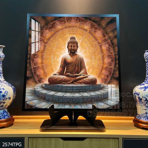 Tranh tranh trí tường phật giáo sang trọng