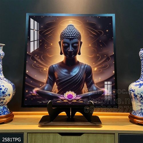 Tranh decor trang trí tường Phật giáo 