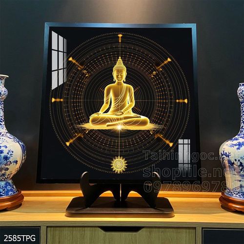 File tranh Phật giáo decor trang trí tường nhà phòng thờ