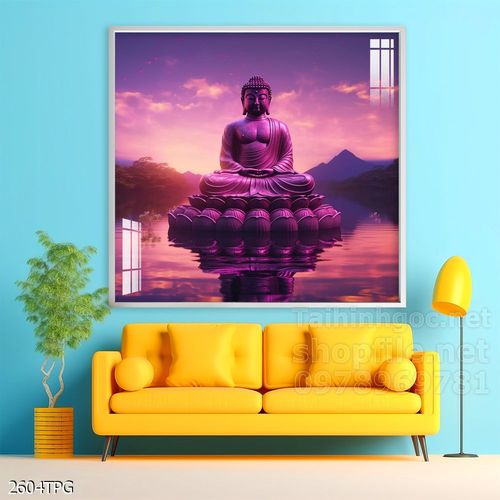 Tranh decor trang trí tường Phật giáo 