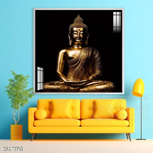 Tranh decor trang trí tường Phật giáo 