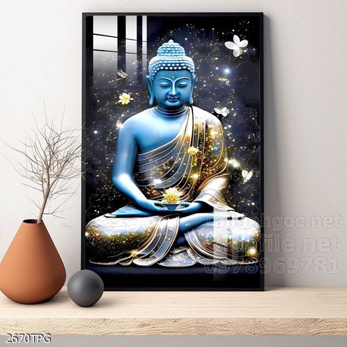 File tranh Phật giáo decor trang trí tường nhà phòng thờ