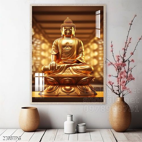 File tranh Phật giáo decor trang trí tường nhà phòng thờ