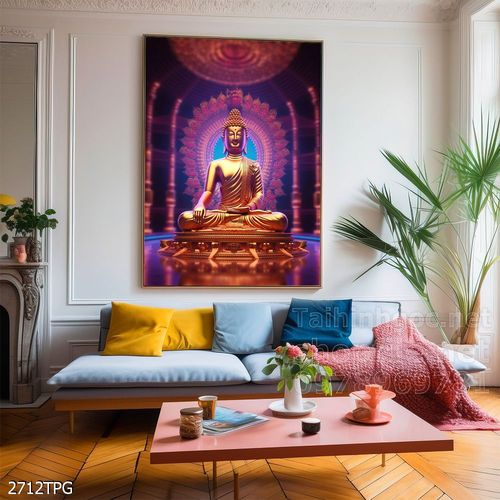 Tranh decor trang trí tường Phật giáo 