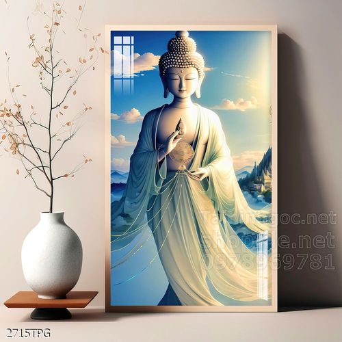 Tranh phật giáo decor trang trí tường phòng thờ