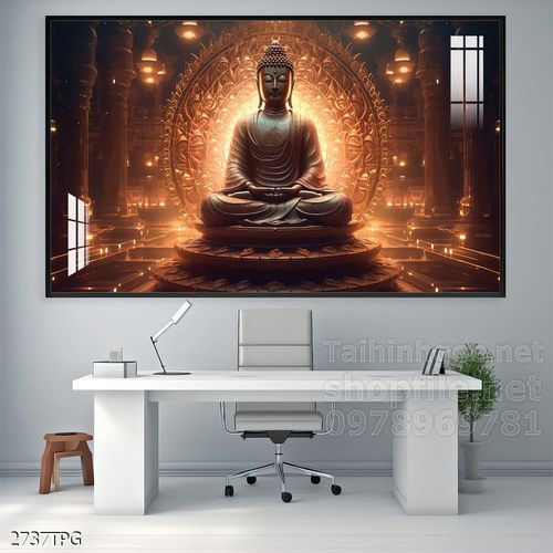 Tranh decor trang trí tường Phật giáo 