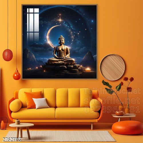 Tranh decor trang trí tường Phật giáo 